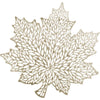 Vinyl Leaf Placemat - Gold