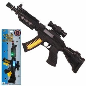 Gun - Light & Sound Swat Black