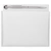 White Pearlized Guest Book With Silver Electroplated Pen