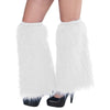 White Plush Leg Warmers