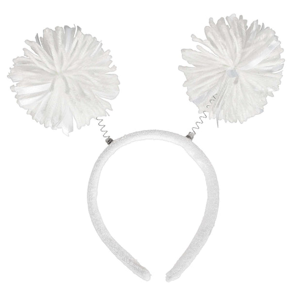 White Pom Pom Headbopper