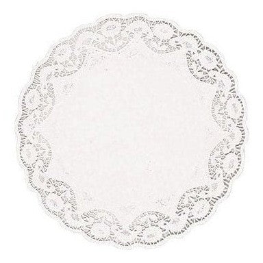 White Round Doilies, 10"