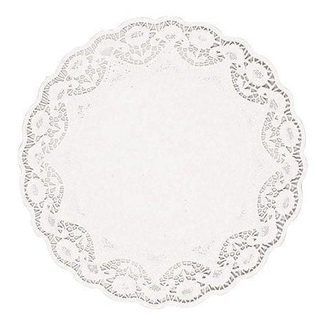 White Round Doilies, 14 1/2" 8 Count