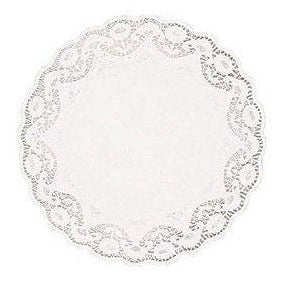 White Round Doilies, 4"