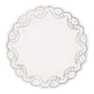 White Round Doilies, 6"