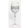 Wine Glass - Bling Bride White