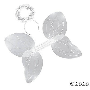 Wings - White Angel W/Halo,Pkg