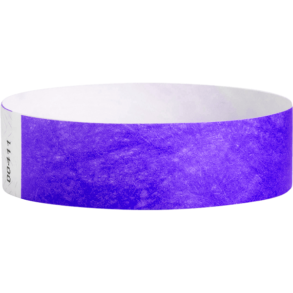 Wrist Ticket - 100 Count Purple 3/4"
