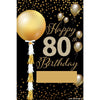 Yard Sign - Fill-In-The-Blank Sparkling Birthday 80
