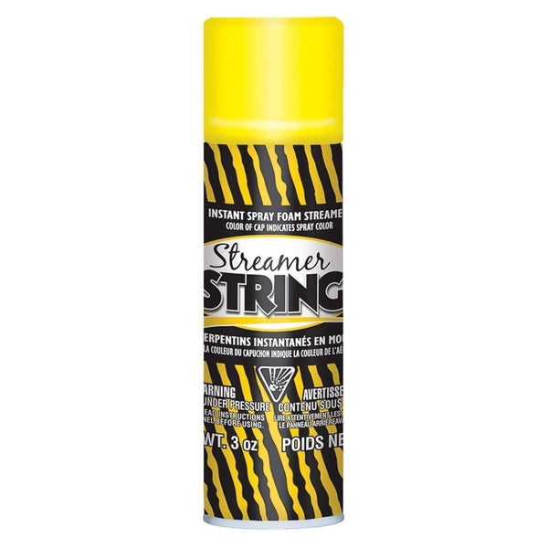 Yellow Streamer String 3Oz Silly String / Fun String