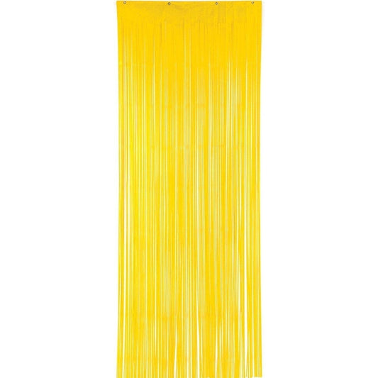 Yellow Sunshine Plastic Curtain 3' X 8'