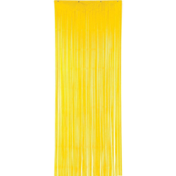Yellow Sunshine Plastic Curtain 3' X 8'