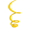 Yellow Sunshine Plastic Swirl Decorations, 12 Count
