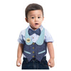 Young Birthday Vest & Bow Tie - Blue